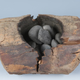 One of the wooden braziers dug up from the burial site in Central Asia.